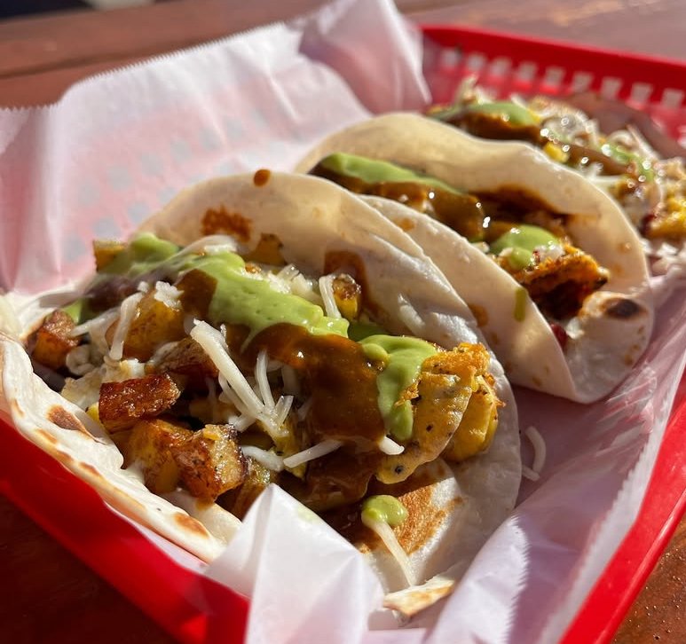 Tacos with green salsa from Fortune Teller’s food gallery